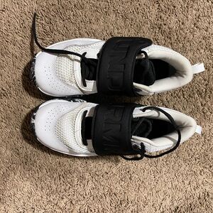 Under Armour Kids' Black and White Bball Sneakers